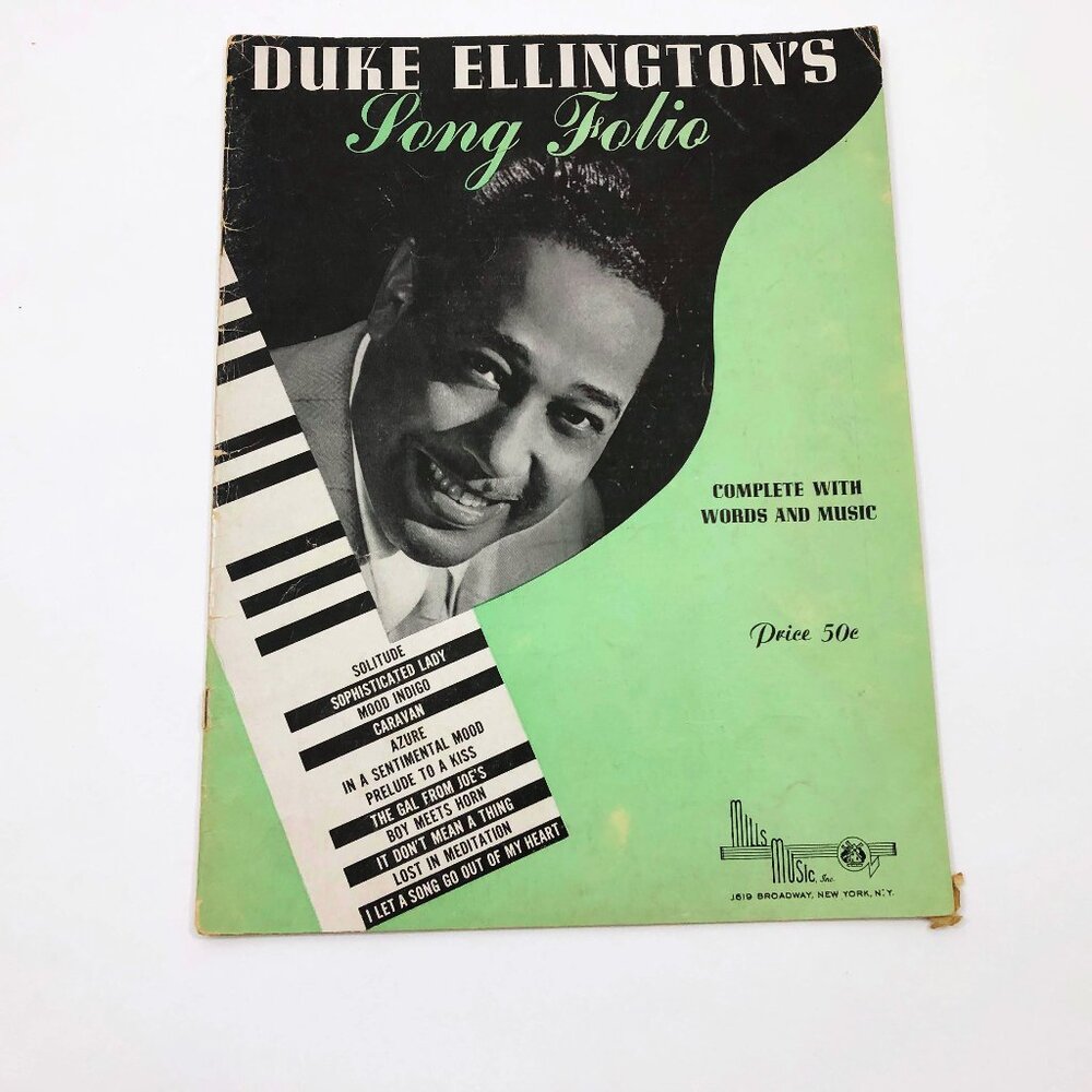 Duke Ellington's Song Folio Songbook Words & Music Sheet 1940s Jazz Piano Lyrics